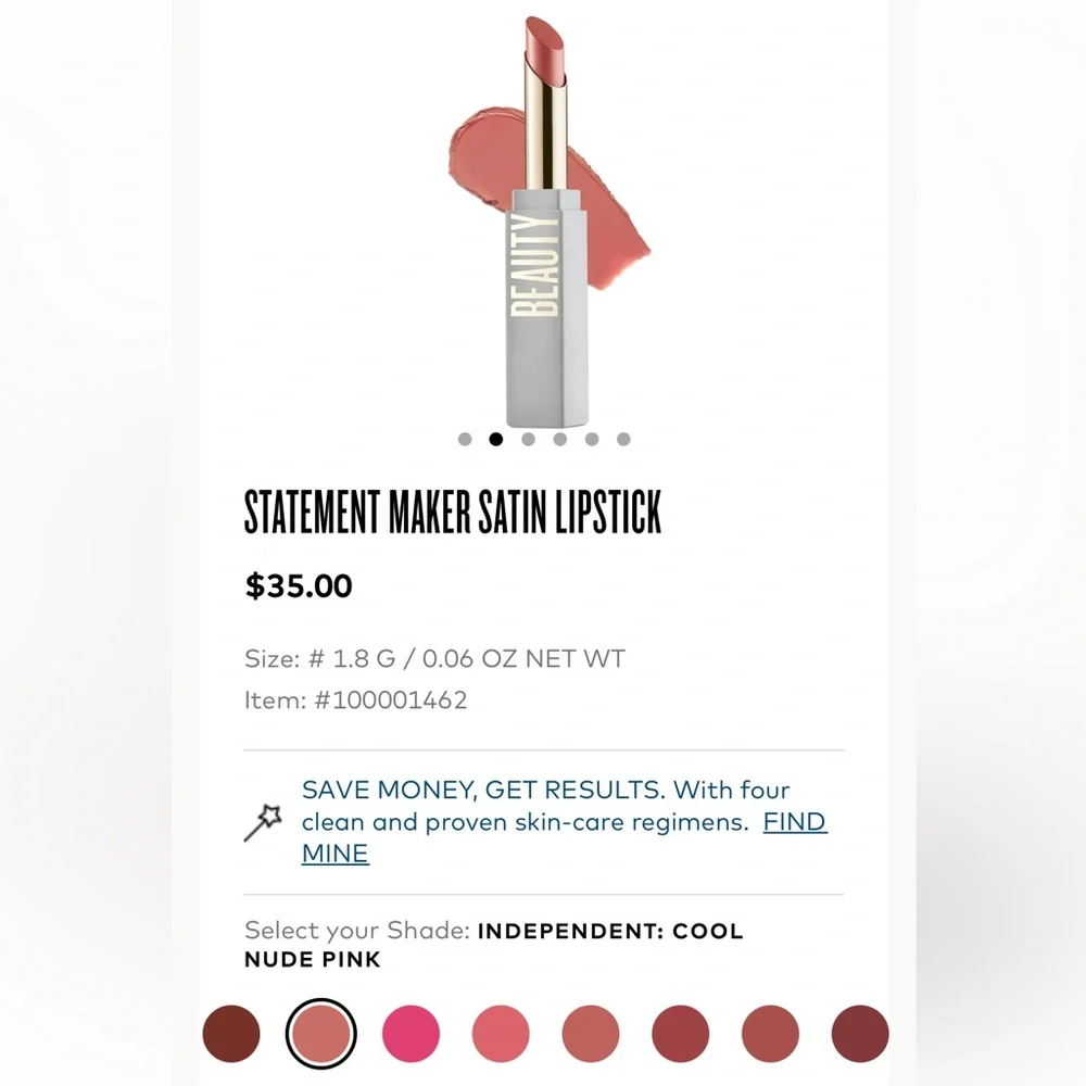 Beautycounter Statement Maker Satin Lipstick, Independent - Picture 4 of 4